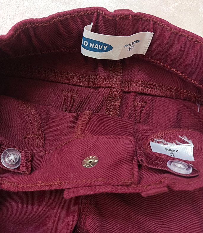 شلوار جین زرشکی کودک برند old navy کد 2204398