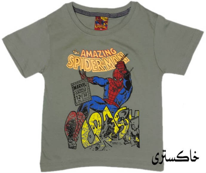 تی شرت استین کوتاه پسرانه 15296 سایز 2 تا 5 سال مارک SPIDERMAN