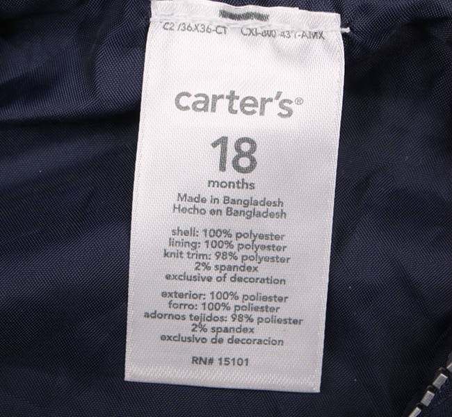 بارانی پسرانه 18274 سایز 18 ماه تا 3 سال مارک Carters