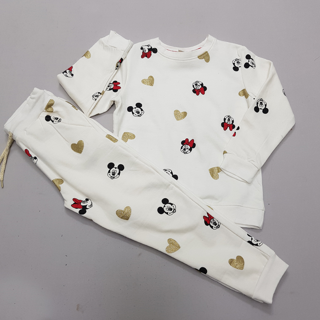 ست توپنبه ای دخترانه 34326 سایز 1 تا 8 سال مارک ZARA