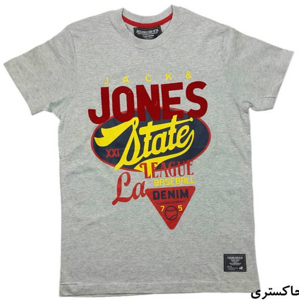 تی شرت آستین کوتاه مردانه 35074 سایز S,M,L,XL مارک JACK JONES