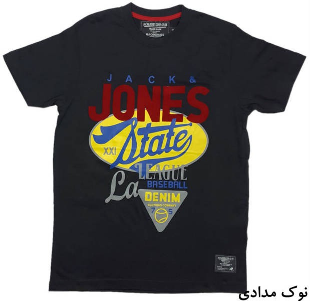 تی شرت آستین کوتاه مردانه 35074 سایز S,M,L,XL مارک JACK JONES