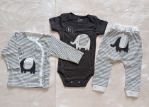 لباس سه تیکه کودک دانالو مدل فیل راه راه کد 2204494