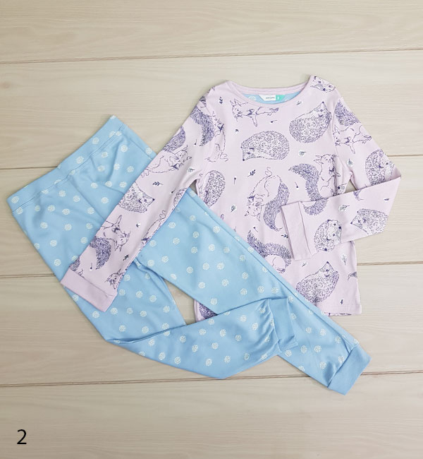 ست بلوز و شلوار 20480 سایز 2 تا 12 سال مارک JOHN LEWIS   *