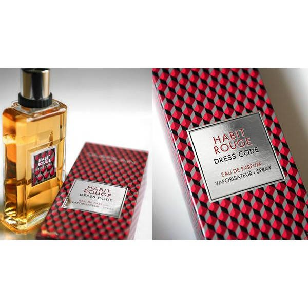 ادو پرفيوم مردانه گرلن مدل Habit Rouge Dress Code کد 10396 (perfume)