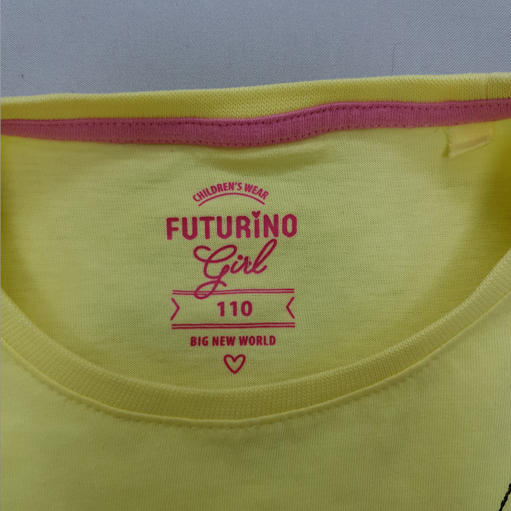 تی شرت دخترانه 35223 سایز 3 تا 7 سال کد 6 مارک Futurino