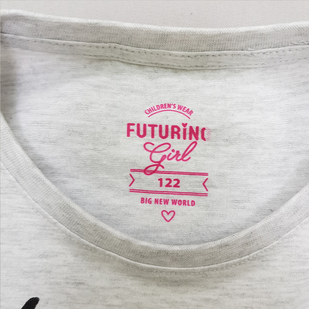 تی شرت دخترانه 35223 سایز 2 تا 8 سال کد 9 مارک Futurino