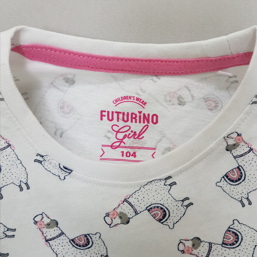 تی شرت دخترانه 35223 سایز 3 تا 7 سال کد 7 مارک Futurino