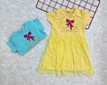 تونیک دخترانه ترک طرح پاپیون کد 2204619