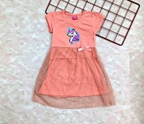 سارافون دخترانه ترک طرح تک شاخ کد 2204620