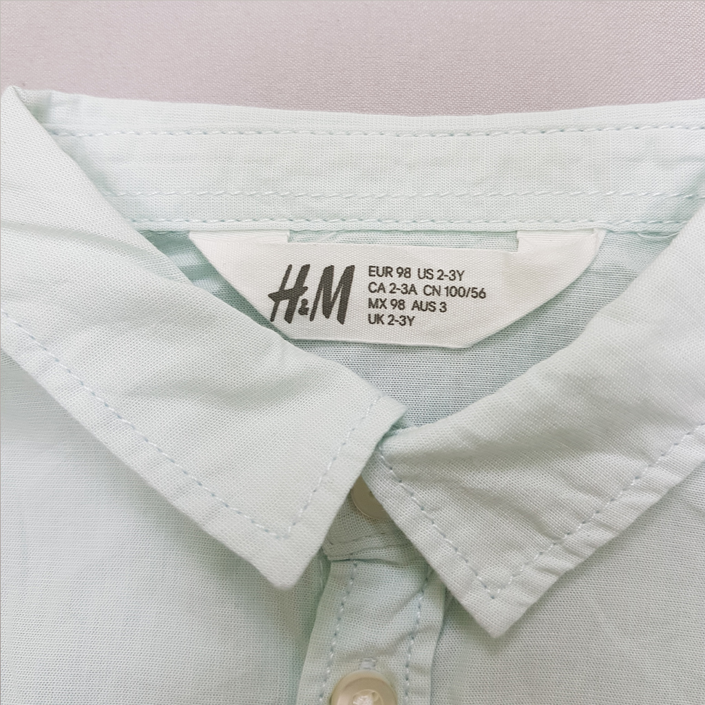 پیراهن پسرانه 35419 سایز 1.5 تا 10 سال مارک H&M