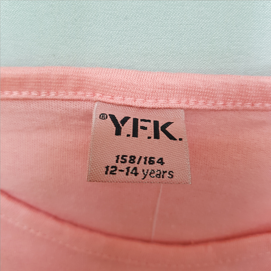 تی شرت دخترانه 35431 سایز 7 تا 14 سال کد 2 مارک YFK