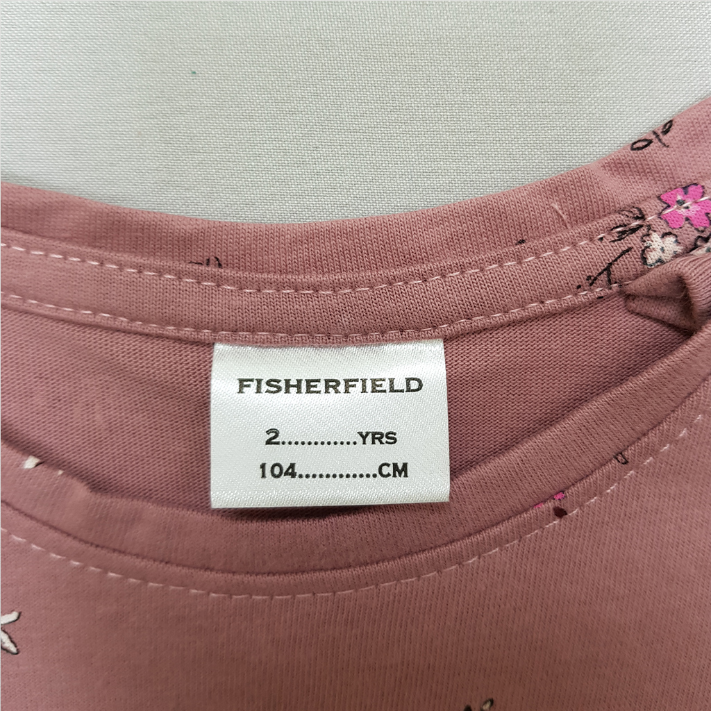 تی شرت دخترانه 35462 سایز 2 تا 10 سال کد 3 مارک FISHERFIELD