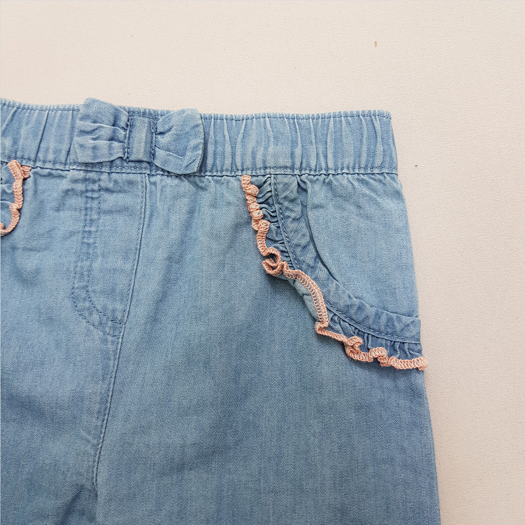 شلوار جینز کاغذی دخترانه 35493 سایز بدوتولد تا 4 سال