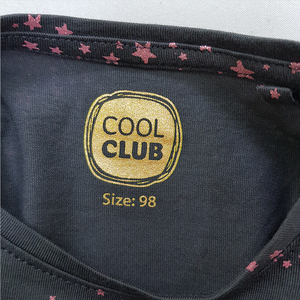 تی شرت دخترانه 35470 سایز 2 تا 10 سال کد 5 مارک COOL CLUB