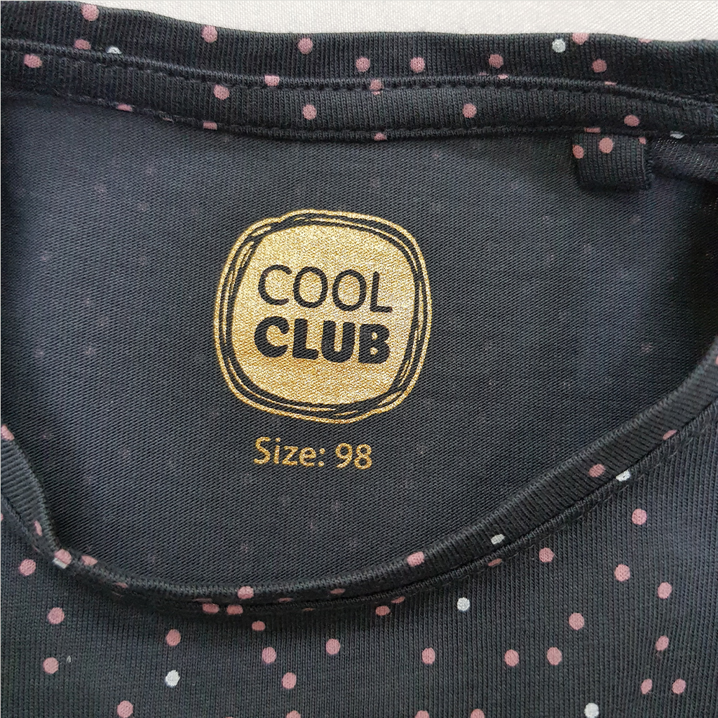 تی شرت دخترانه 35470 سایز 2 تا 10 سال کد 6 مارک COOL CLUB