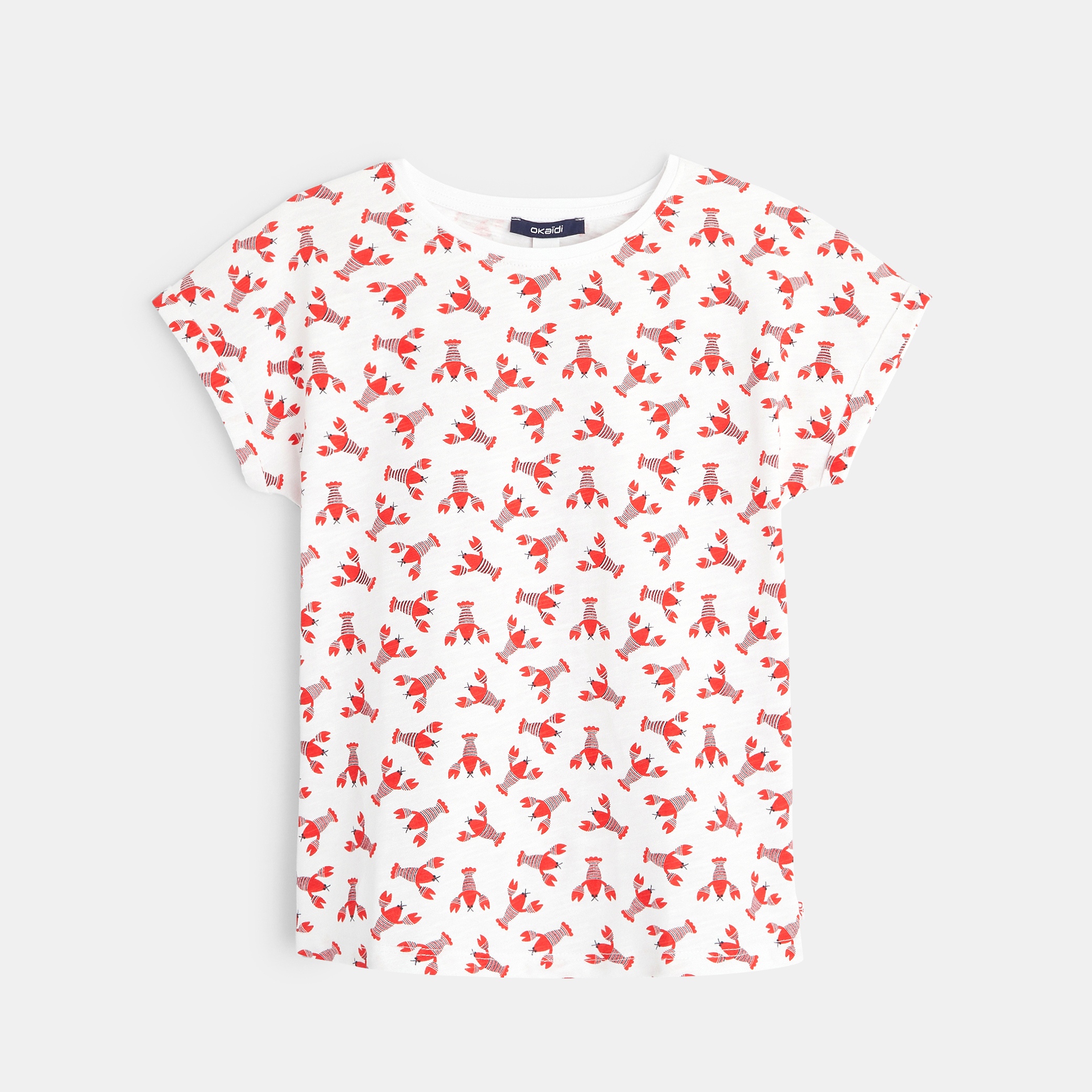 تی شرت دخترانه 35603 سایز 3 تا 12 سال مارک OKAIDI