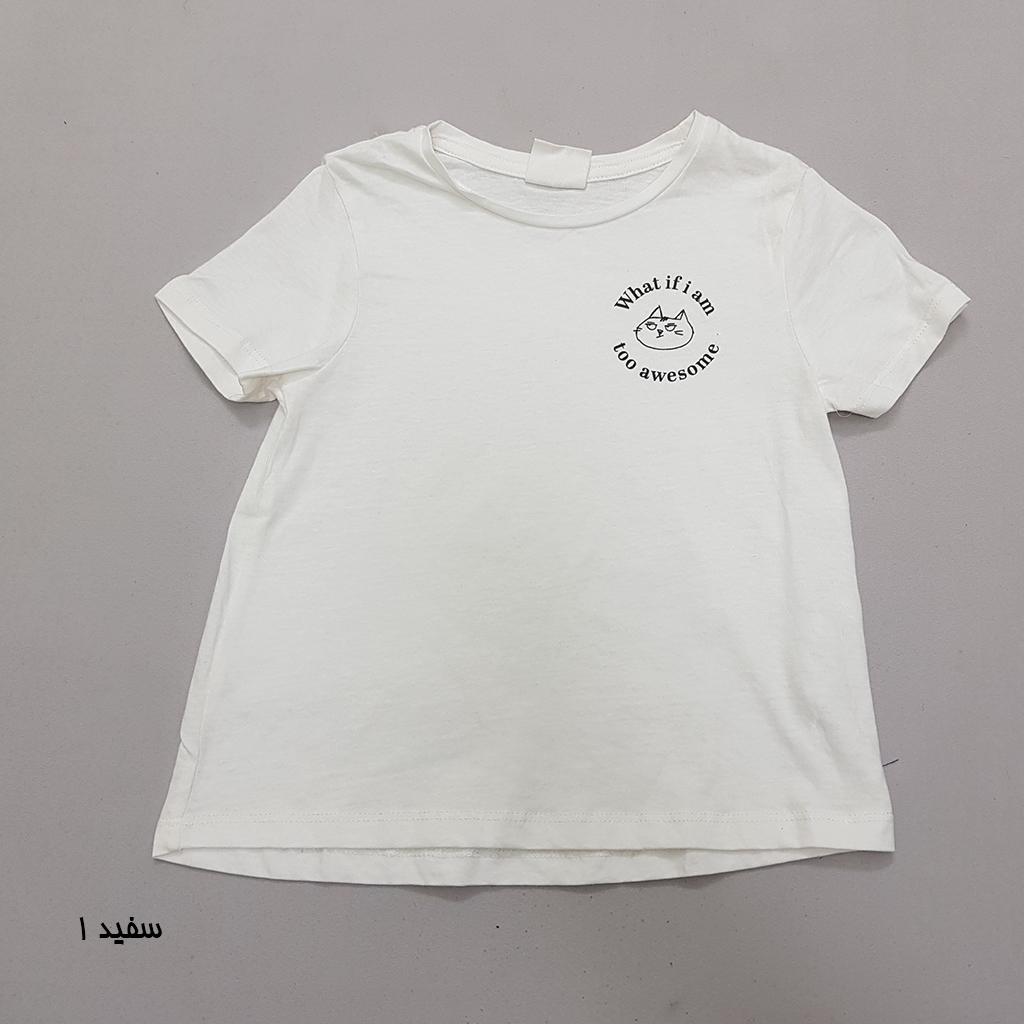 تی شرت دخترانه 35588 سایز 4 تا 14 سال مارک LEFTIES