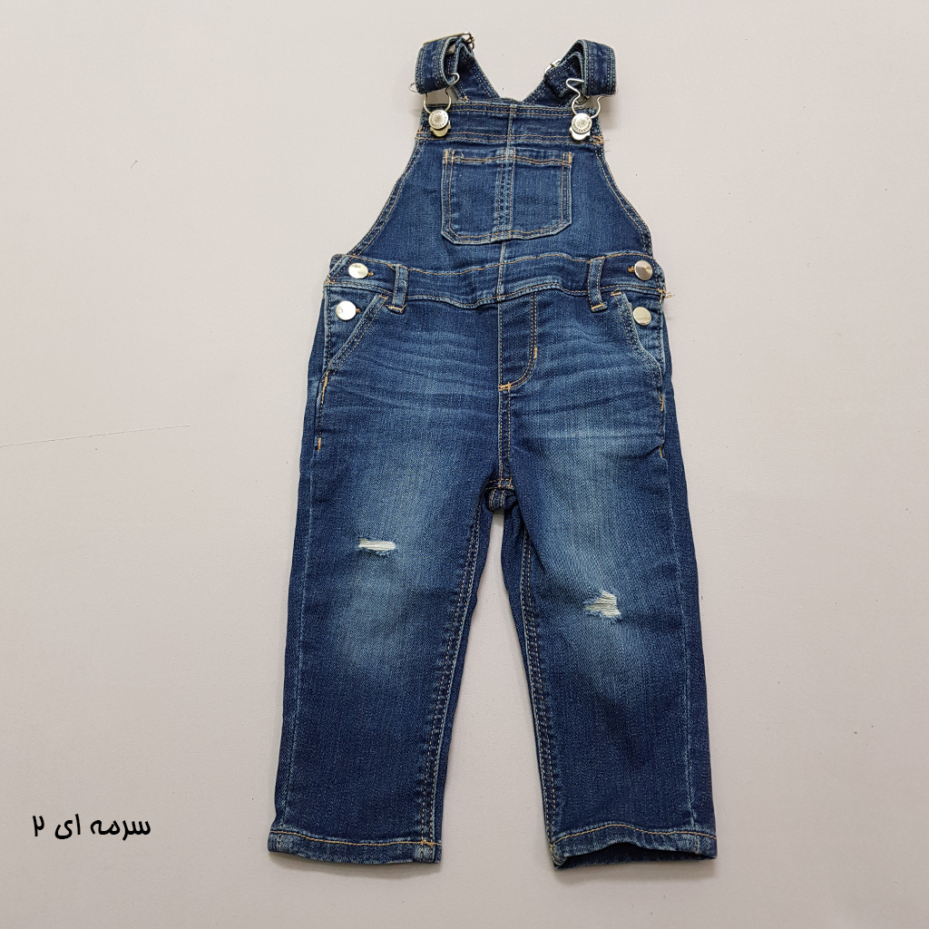 پیشبندار جینز 35659 سایز 3 ماه تا 5 سال مارک GAP