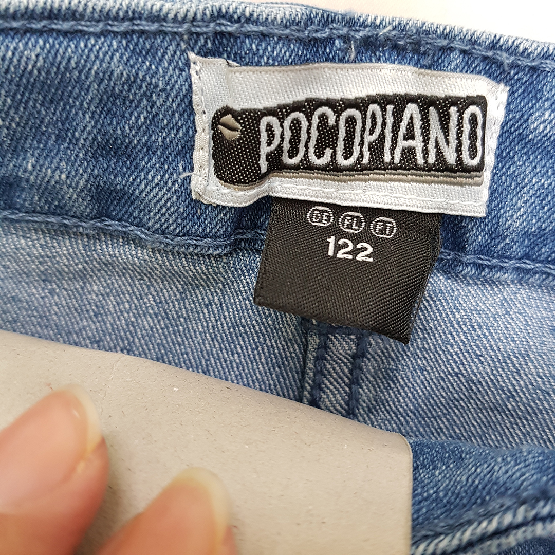 شلوار جینز دخترانه 35832 سایز 7 تا13 سال مارک POCOPIANO
