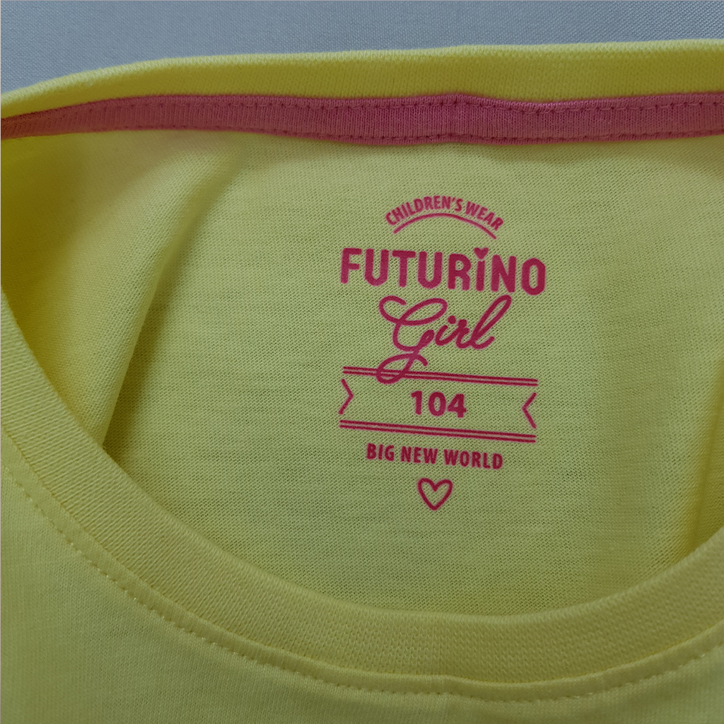 تی شرت دخترانه 35930 سایز 3 تا 6 سال کد 3 مارک FUTURINO