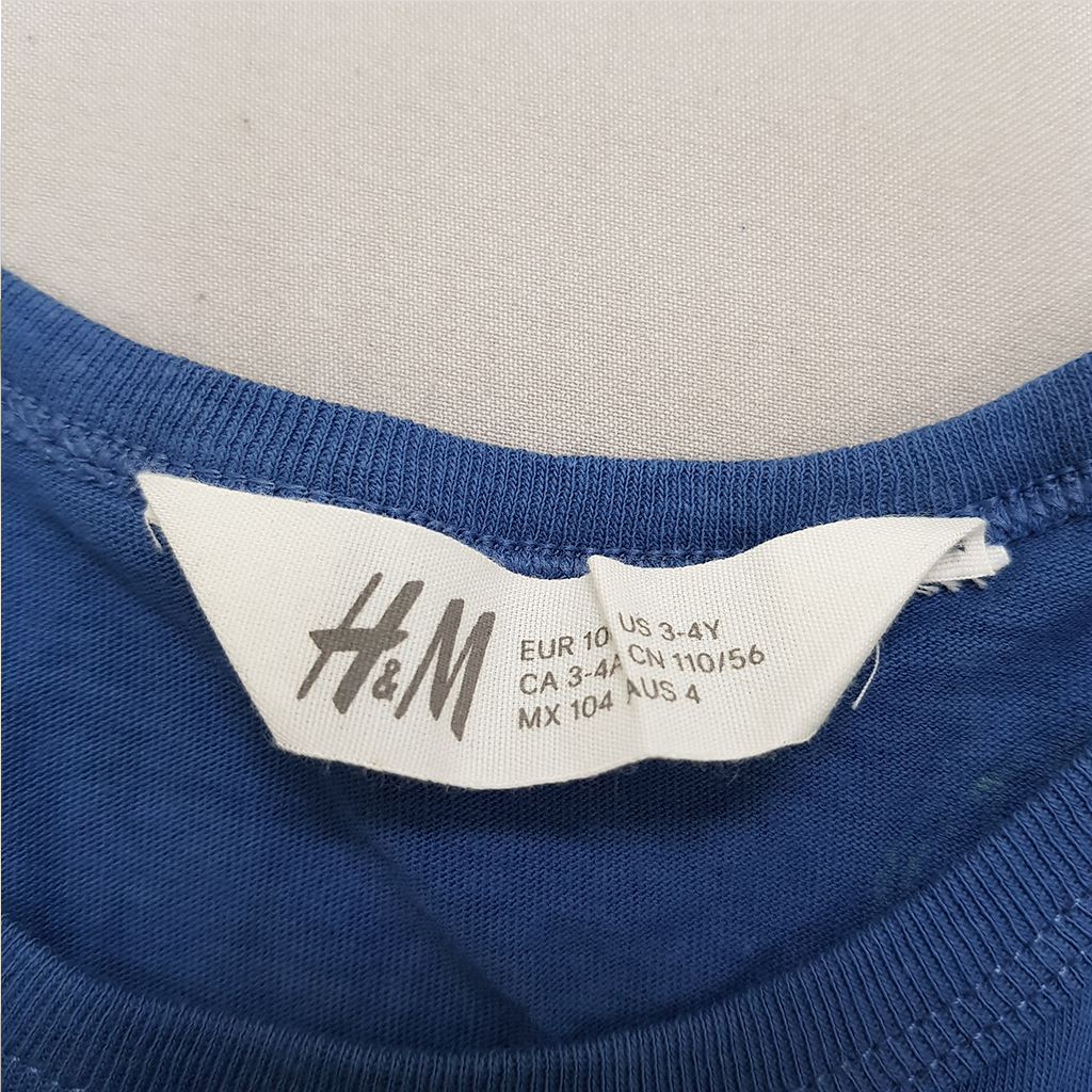تی شرت حلقه ای پسرانه 35948 سایز 1.5 تا 12 سال کد 9 مارک H&M