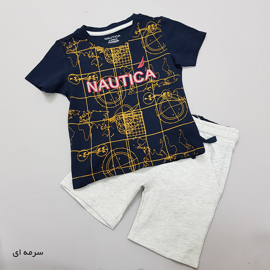 ست پسرانه 36193 سایز 2 تا 8 سال کد 2 مارک NAUTICA