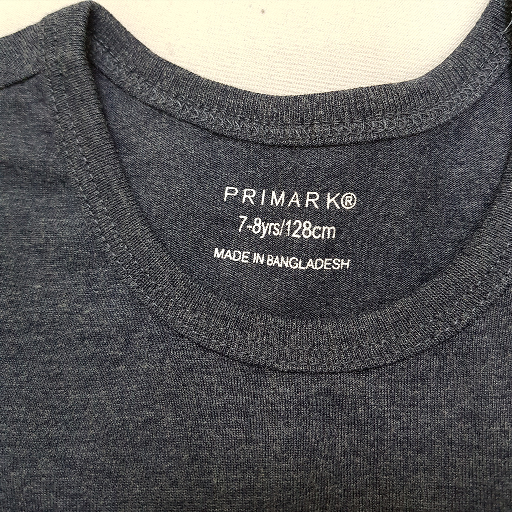 تی شرت حلقه ای پسرانه 36213 سایز 7 تا 12 سال کد 3 مارک PRIMARK