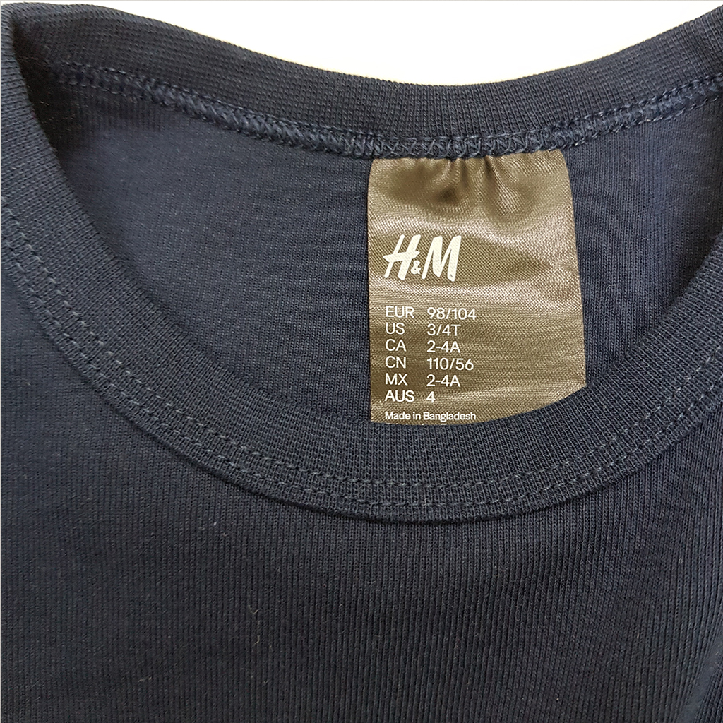 تی شرت بچگانه 36255 سایز 1.5 تا 10 سال مارک H&M