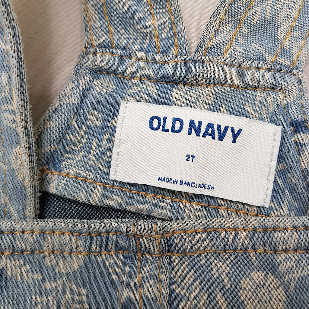 پیشبندار جینز دخترانه 36322 سایز 18 ماه تا 5 سال مارک OLD NAVY