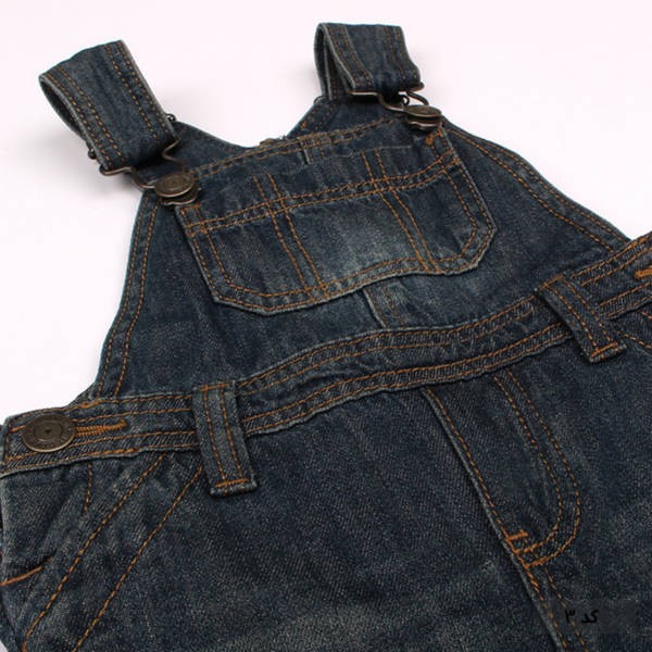 پیشبنددار جینز پسرانه 18080 سایز 3 ماه تا 6 سال مارک TEX