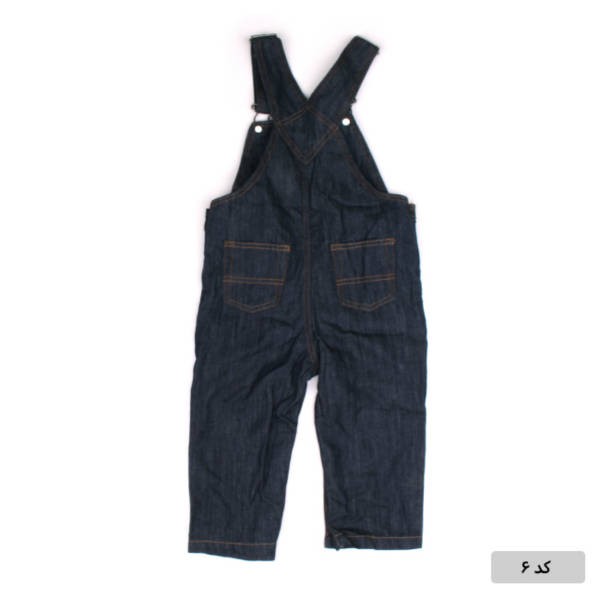 پیشبنددار جینز پسرانه 18080 سایز 3 ماه تا 6 سال مارک TEX