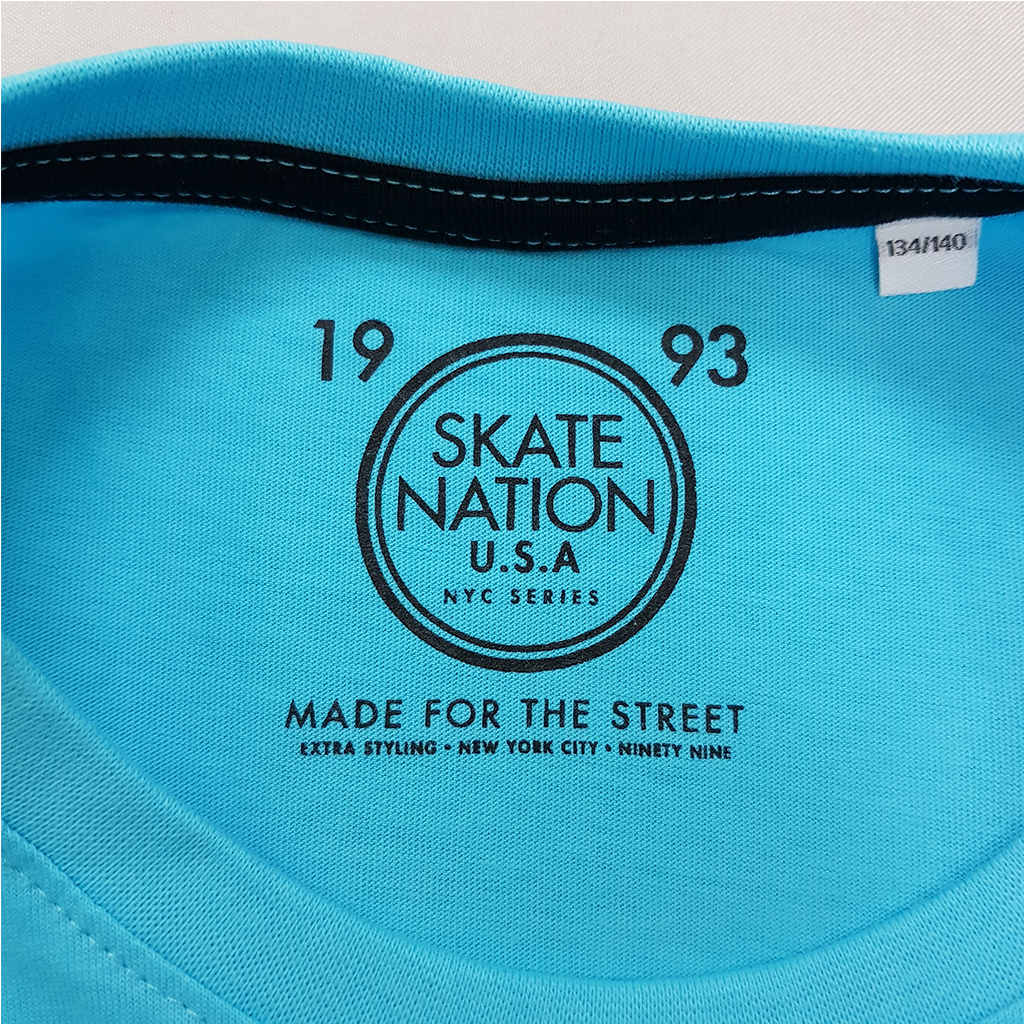 تی شرت پسرانه سایز 9 تا 16 سال 36518 کد1 مارک SKATE NATION