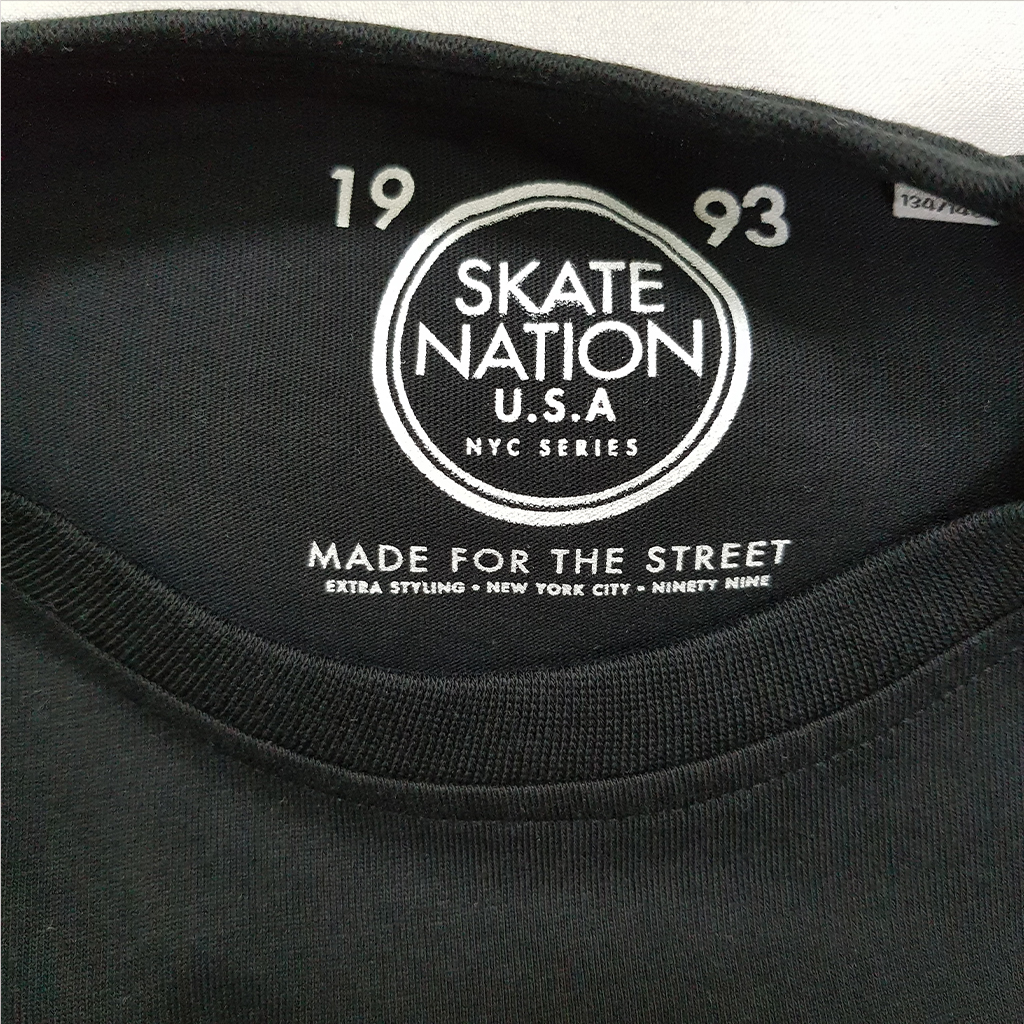 تی شرت پسرانه سایز 9 تا 16 سال36519 کد1 مارک SKATE NATION