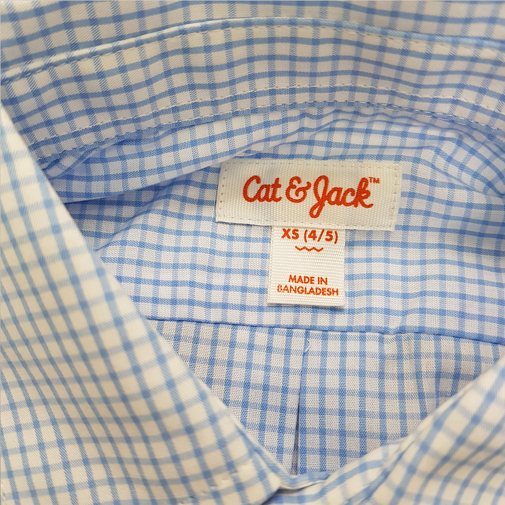 پیراهن پسرانه 36521 سایز 4 تا 16 سال مارک CAT&JACK