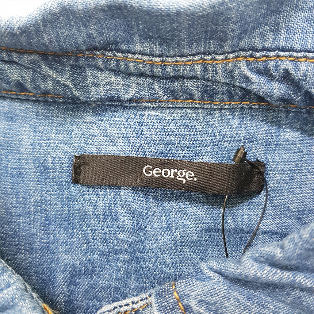 پیراهن جینز دخترانه 36633 سایز 8 تا 24 مارک GEORGE