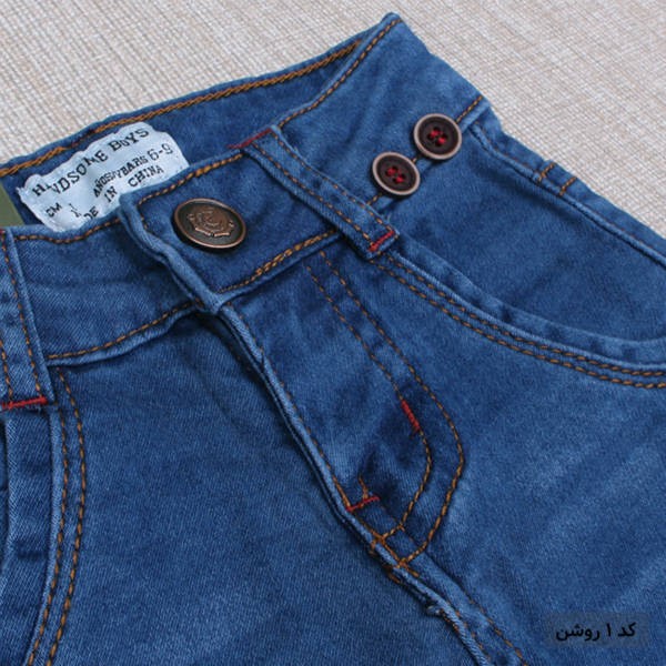 شلوارک جینز پسرانه 110218 سایز 6 تا 36 ماه کد 1 مارک DENIM