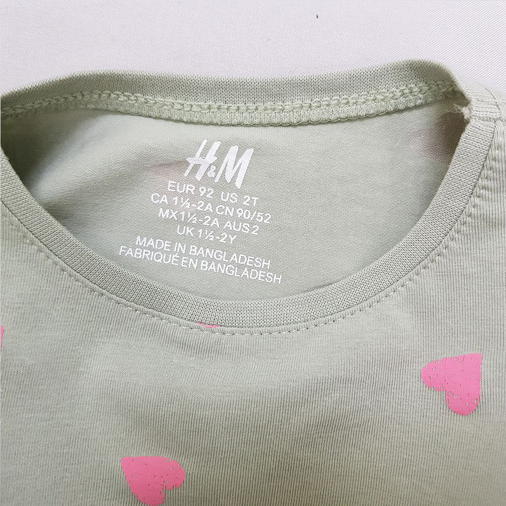 بلوز دخترانه 36879 سایز 1.5 تا 10 سال کد 9 مارک H&M