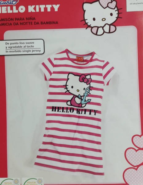 بلوز طرح کیتی دخترانه 15397 سایز 6 تا 12 سال مارک HELLO KITTY
