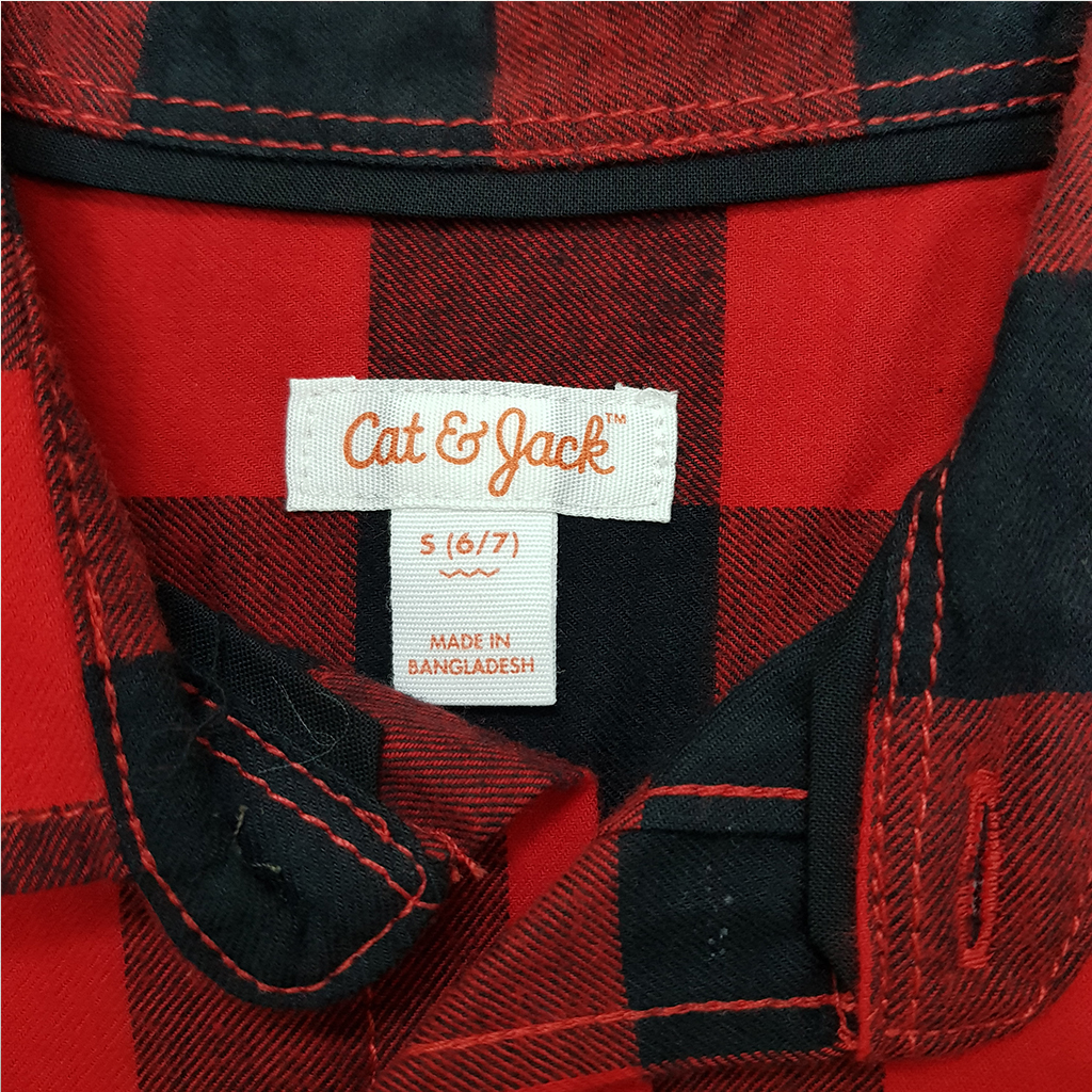 پیراهن پسرانه 37155 سایز 4 تا 18 سال مارک CAT&JACK   *