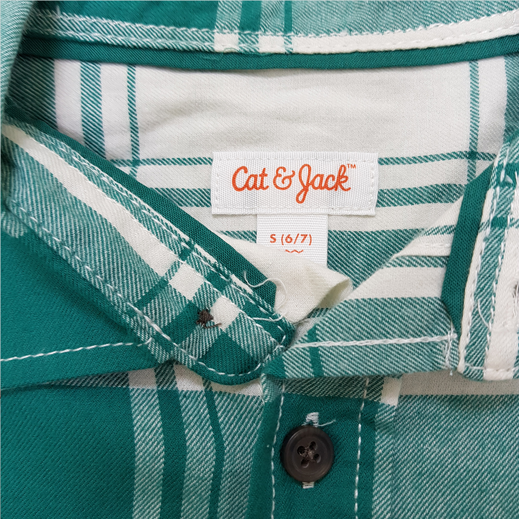 پیراهن پسرانه 37155 سایز 4 تا 18 سال مارک CAT&JACK   *