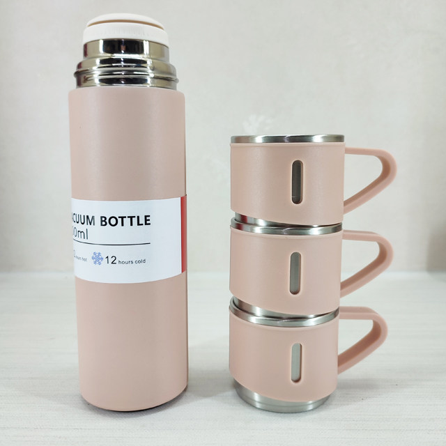 فلاسک مدل کادویی VACUUM FLASK SET به همراه لیوان کد 801737