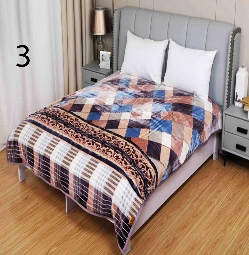 پتو مسافرتی و روتختی گل برجسته مارک 333 کد 901337