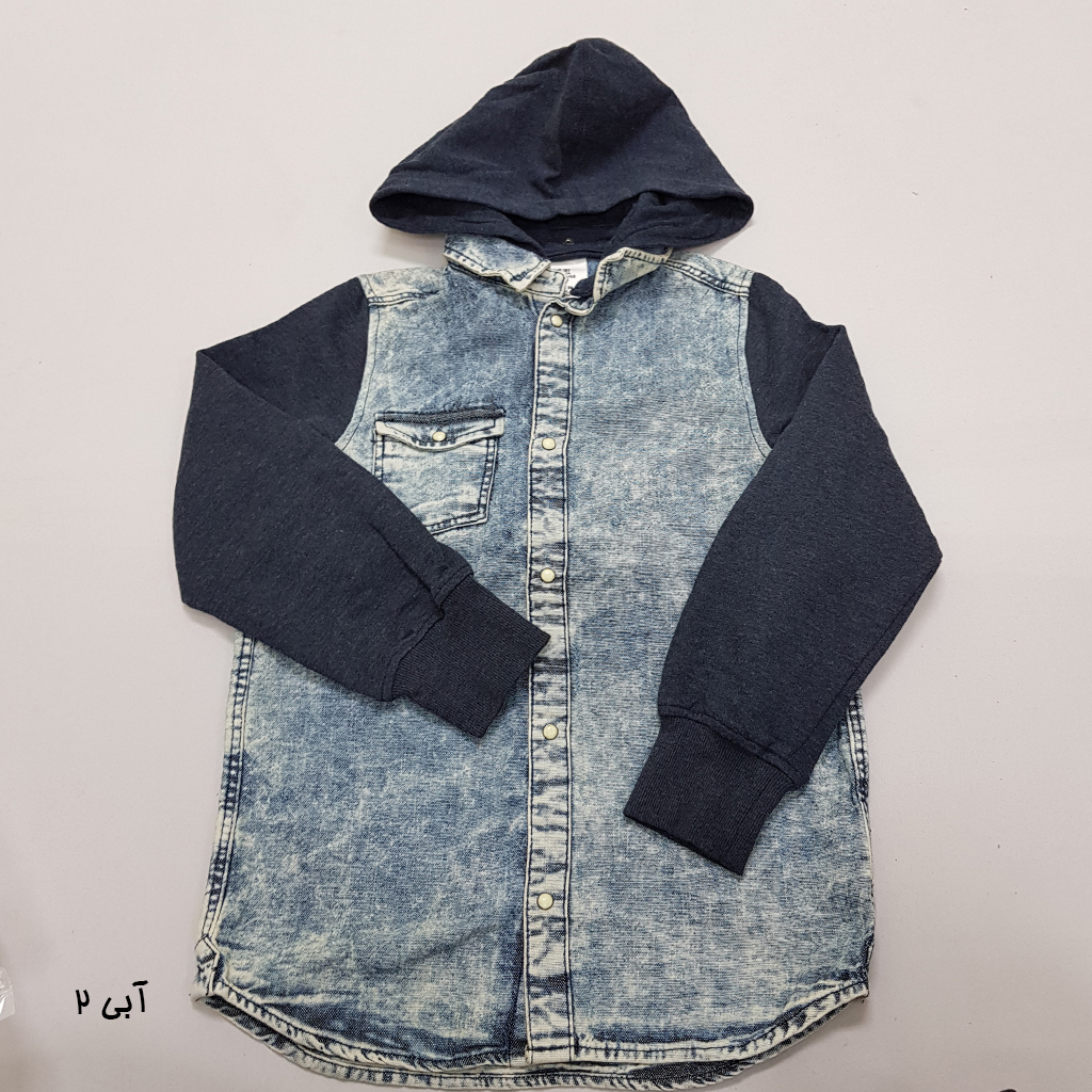 پیراهن جینز کلاه دار 37501 سایز 2 تا 14 سال مارک DENIM