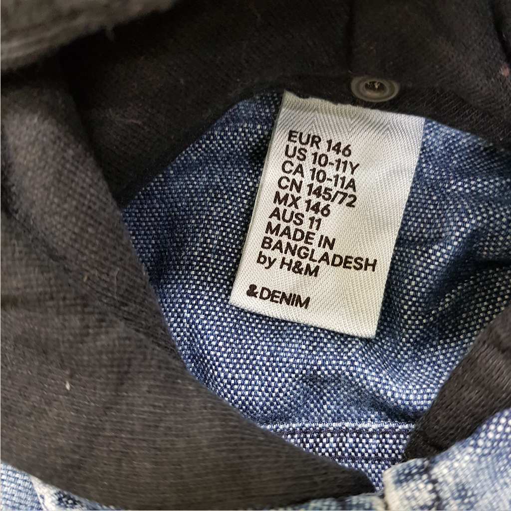 پیراهن جینز کلاه دار 37501 سایز 2 تا 14 سال مارک DENIM