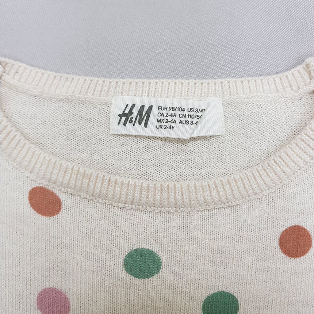 بافت دخترانه 37673 سایز 3 تا 10 سال مارک H&M