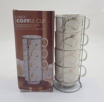 ست 4عددی لیوان قهوه همراه با پایه ی نگهدارنده (10097340)