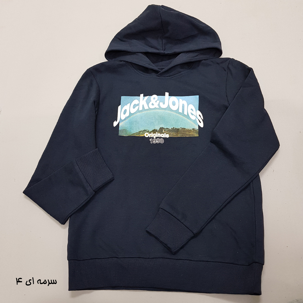 هودی توپنبه ای پسرانه 37837 سایز 8 تا 16 سال مارک JACK&JONES