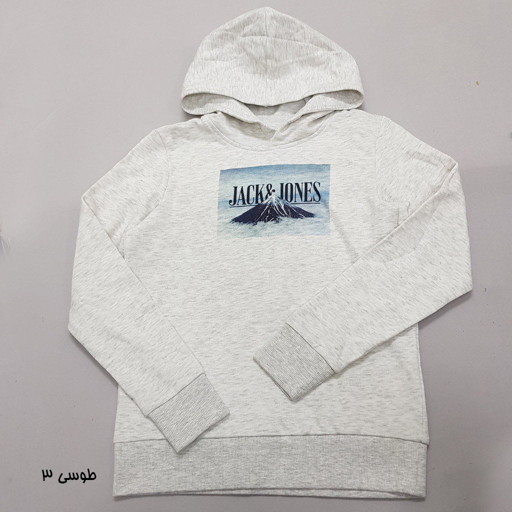 هودی توپنبه ای پسرانه 37837 سایز 8 تا 16 سال مارک JACK&JONES