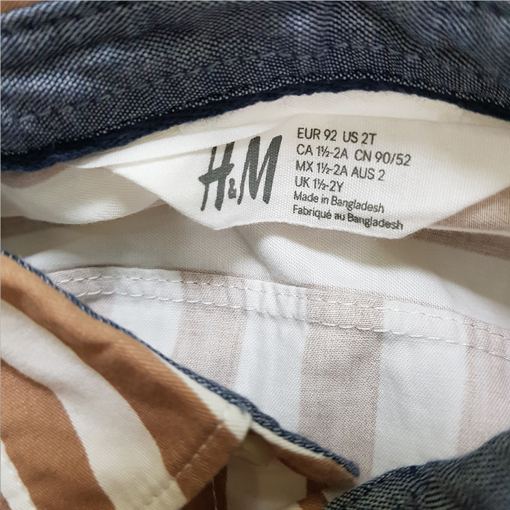 پیراهن پسرانه 37965 سایز 1.5 تا 10 سال مارک H&M
